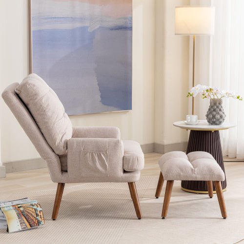 Loungesessel mit Fußhocker