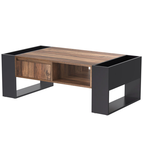 Couchtisch in Holzmaserung