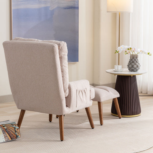 Loungesessel mit Fußhocker