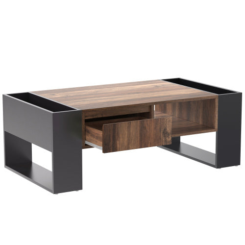 Couchtisch in Holzmaserung