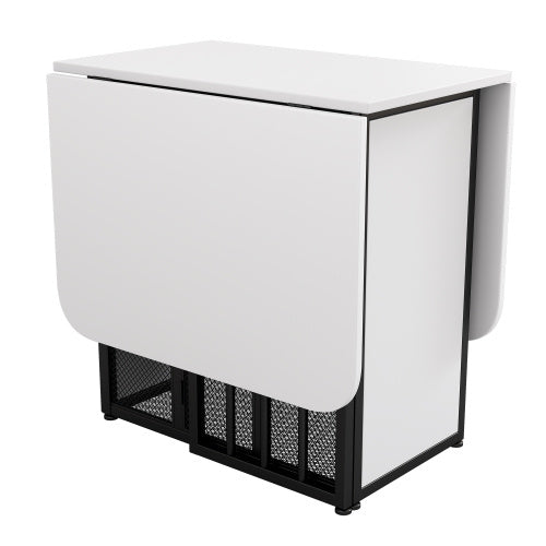 Ausziehbarer Esstisch mit Schublade