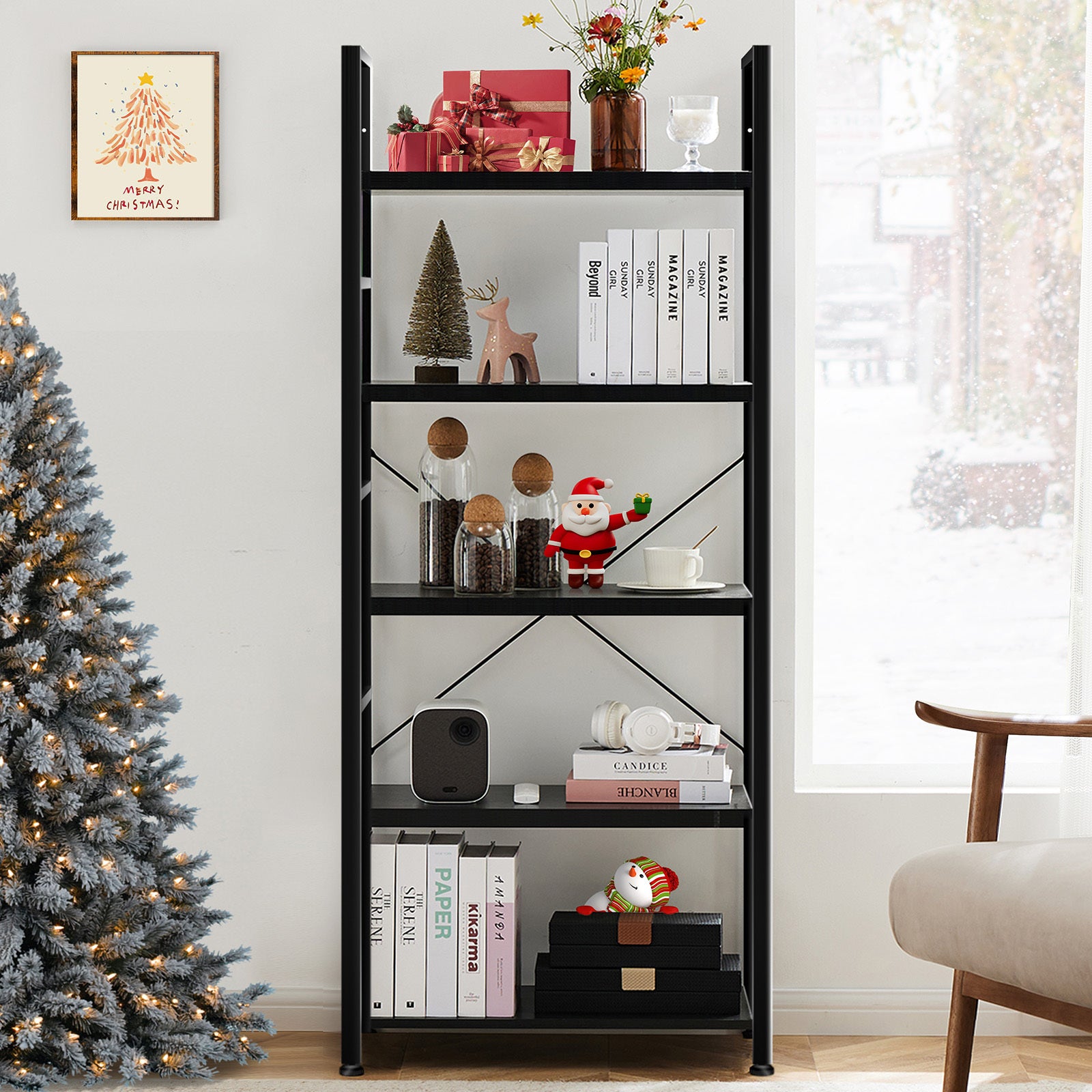 Bücherregal mit 5 Ebenen