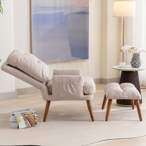 Loungesessel mit Fußhocker