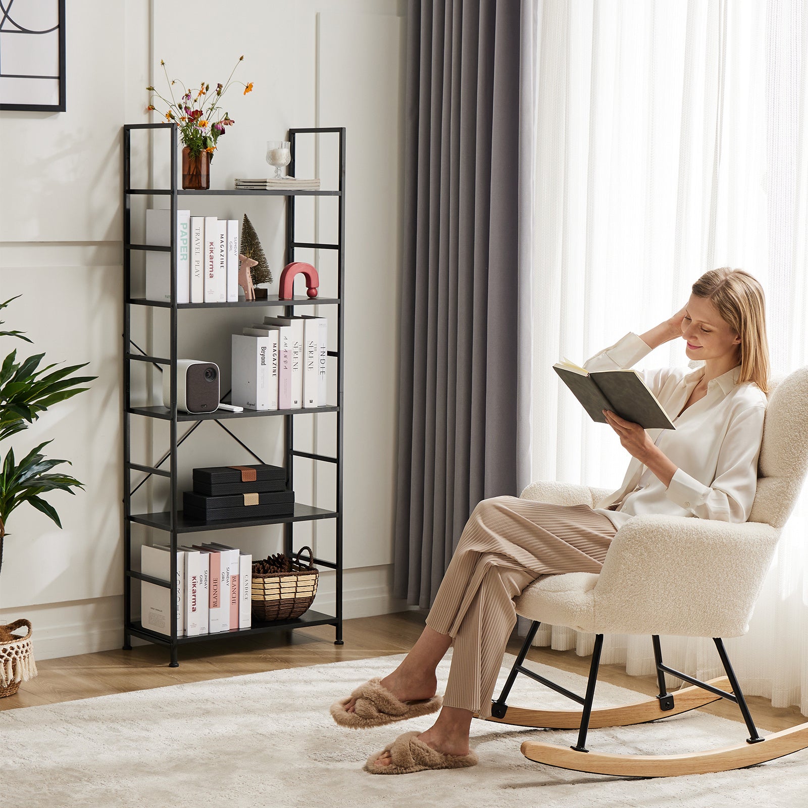Bücherregal mit 5 Ebenen
