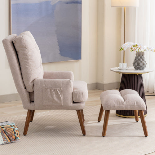 Loungesessel mit Fußhocker