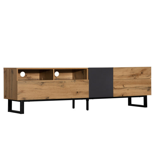 TV-Schrank mit Holzmaserung