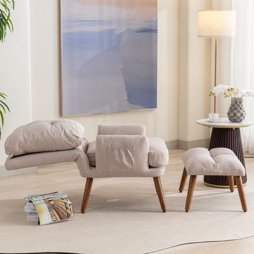 Loungesessel mit Fußhocker