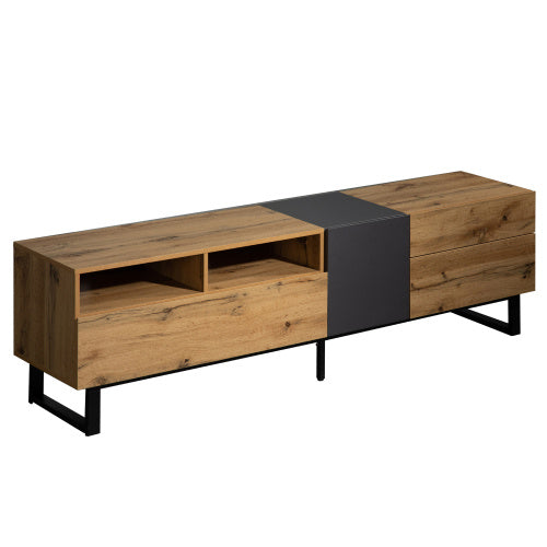 TV-Schrank mit Holzmaserung