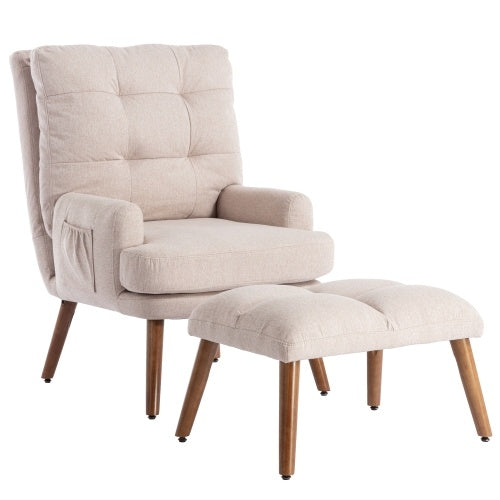 Loungesessel mit Fußhocker
