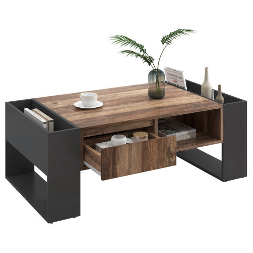 Couchtisch in Holzmaserung